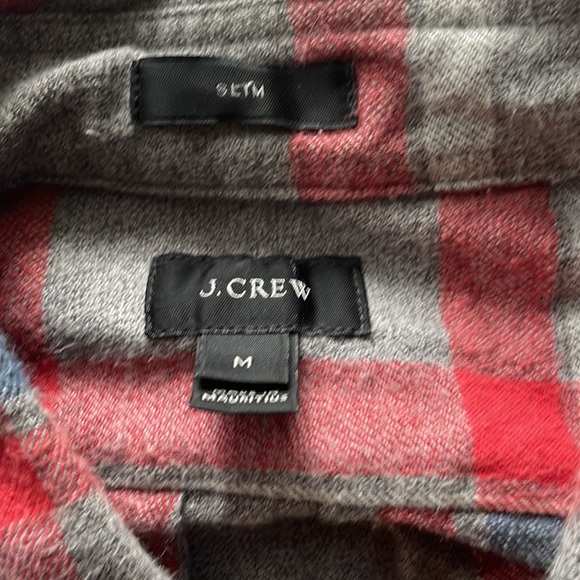 Men’s J.Crew, sporting goods flannel look shirt Size Medium Slim Fit - Picture 2 of 2